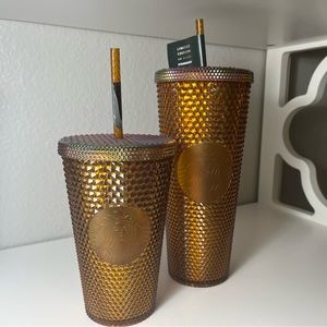 Starbucks Studded Honeycomb 50th Anniversary set GRANDE AND VENTI
